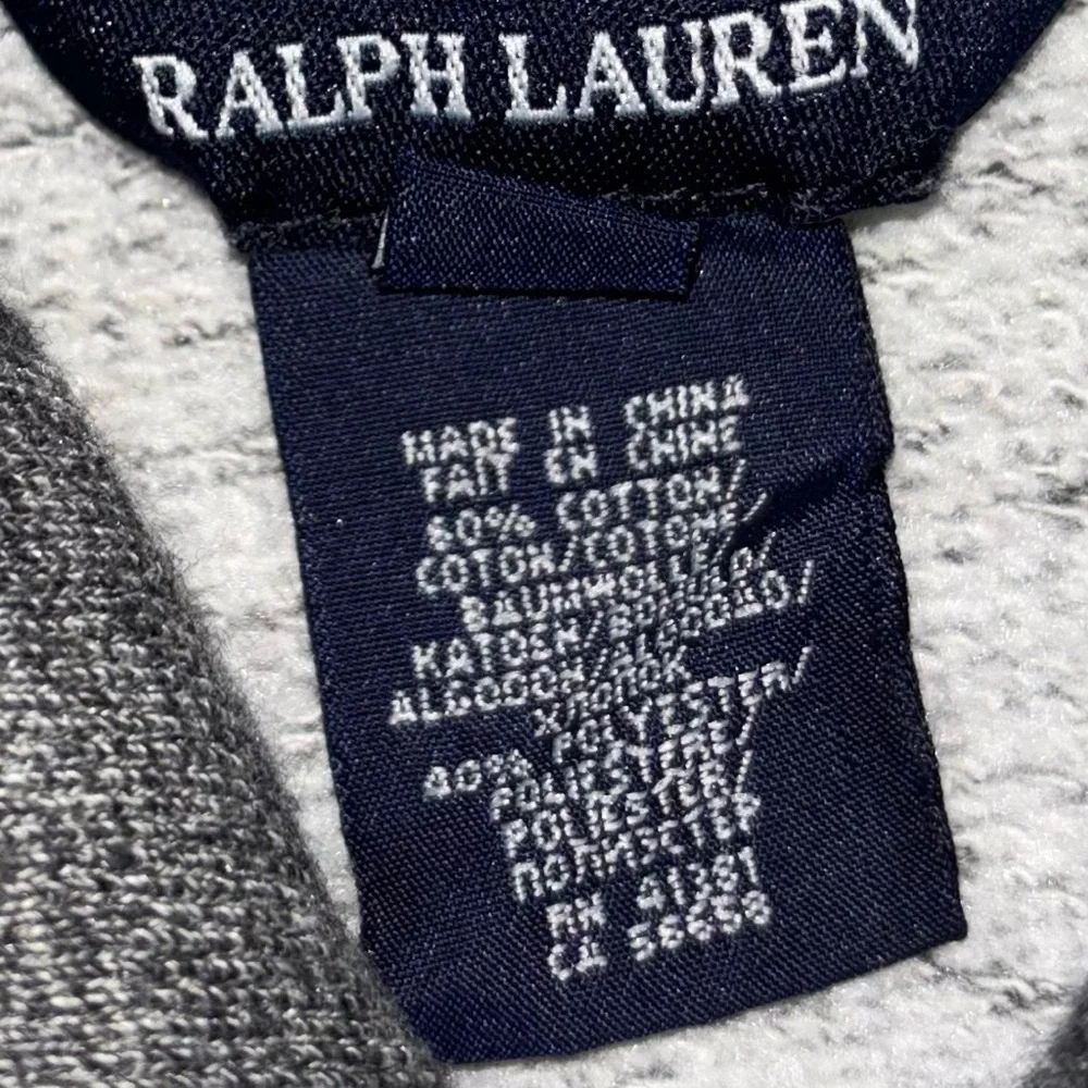 Ralph Lauren Dress kids size 3T Gray Sweater Fleece Long Sleeve Preppy Collar